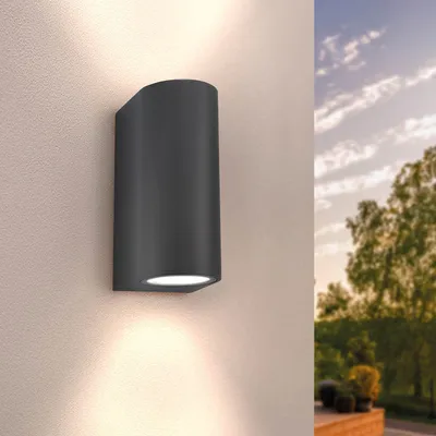 Image de Ledvion Applique murale LED 3W blanc chaud GU10 IP54 dimmable ronde