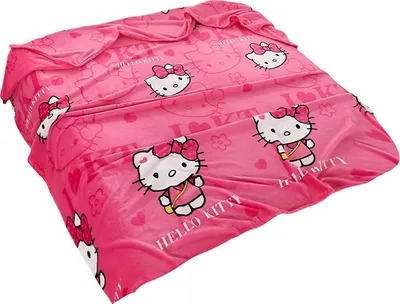 Obrázek produktu pro Mikroplyšová hřejivá deka 150x200 cm - Hello Kitty