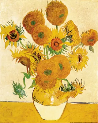 Produktbild von Vincent Van Gogh Kunstdruck Bild - Vierzehn Sonnenblumen In Einer Vase, 1888 (50 x 40 cm)