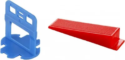 Produktbild von FESTA Verlegeset für Fliesen, Nivellierset Klammern 1mm 400 Stück, Keile 200 Stück Karton