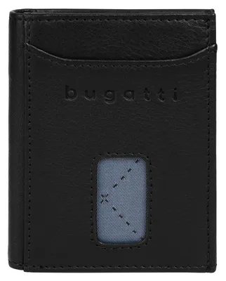 Zdjęcie produktu dla portfel bugatti Secure Slim Special Zip Mini Wallet Black czarny