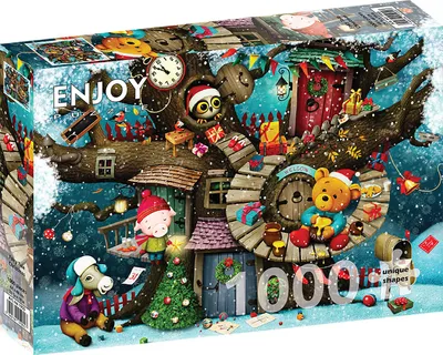 Zdjęcie produktu dla Puzzle 1000 elementów Enjoy – Bajkowe Boże Narodzenie
