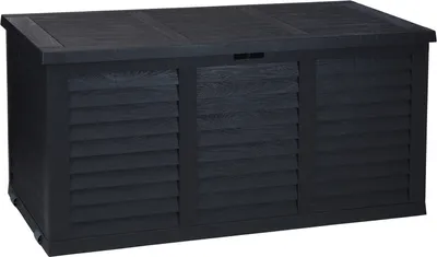 Produktbild von ProGarden Gartenbox mit Rollen 300 L Dunkelgrau