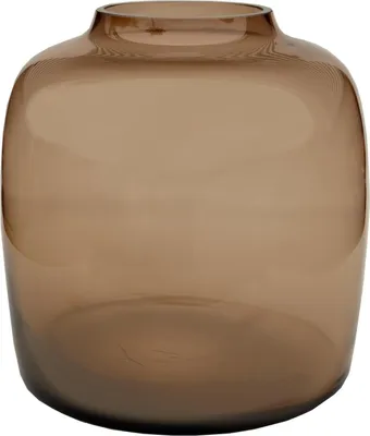 Immagine prodotto di Vaso in vetro Bartica Taupe - Misura M - H25cm x L25cm - Vaso in vetro robusto
