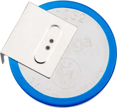 Produktbild von Lithium-Batterie CR2032 HP3B Akyga AKY1106 3V / 210mAh 3-Pin Rastmaß 15.2mm