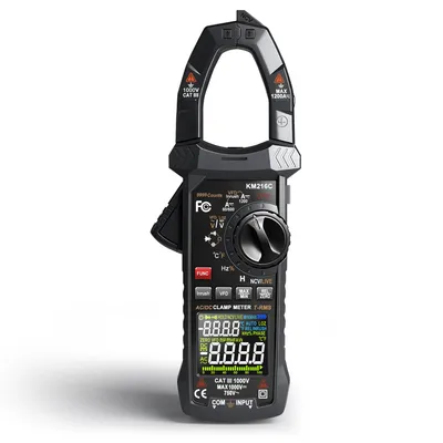 Obrázek produktu pro ZELURXX 1000 V, 1200 A, digitální klešťový měřič AC/DC, True RMS, multimetr, vysoká přesnost, automatický výběr rozsahu