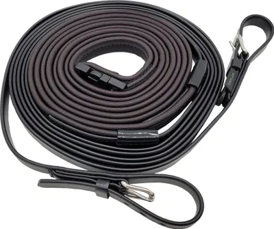 Produktbild von Zilco X-Grip Fahrleine Einspänner schwarz-dunkelbraun Shetty