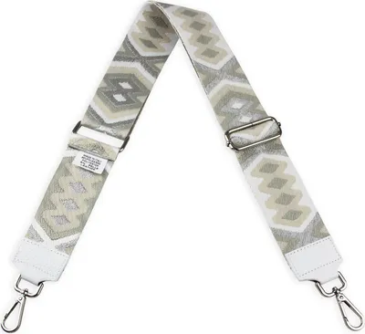 Produktbild von Schultergurt 5cm breit,  ITALY, vielseitiger Schulterriemen für Taschen, mehrfarbiger Taschengurt für Damen und Herren, DIY Zubehör, Blumen Schwarz
