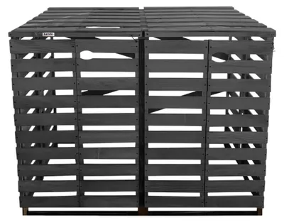 Produktbild von Containerumbau wetterfest - Abfallcontainerverkleidung - Impregniertes Fichtenholz - 143x80x118cm
