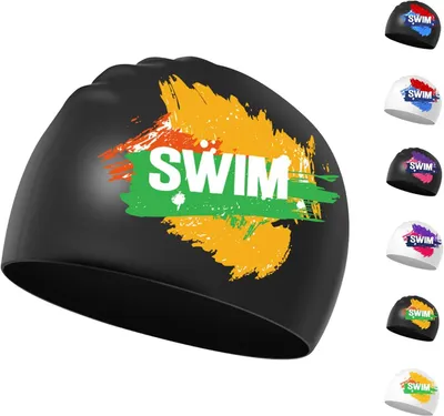 Imagen del producto de Gorro de natación de silicona para niños, impermeable, talla de 6 a 14 años, ideal para actividades acuáticas