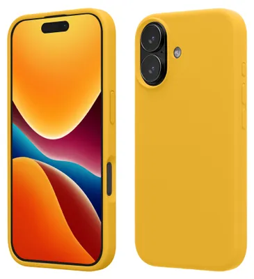 Produktbild von kwmobile Handyhülle für iPhone 17 Hülle, für iPhone 17 Case - Hülle Silikon - kabelloses Laden - Honiggelb