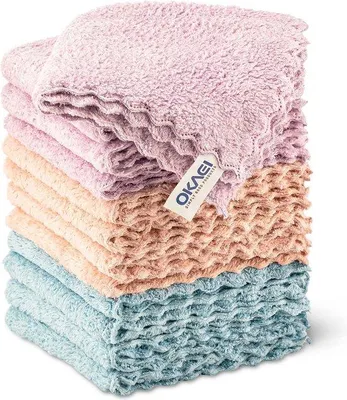 Produktbild von Unyqoos® Mikrofasertücher 12er Set – fusselfreie Reinigungstücher 30 x 30 cm, 300 g/m², randloser Ultraschallschnitt, ideal zum Abwaschen, Standard 100