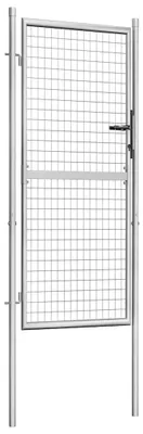 Immagine prodotto di Cancello da giardino in acciaio zincato 105x225 cm Argento
