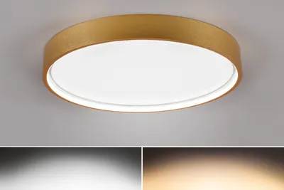 Obrázek produktu pro Stropní svítidlo LED, matná mosaz, Ø 45 cm