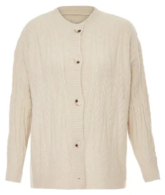 Produktbild von AODA damen strickjacke - beige, M