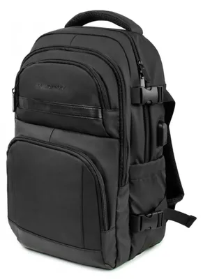 Produktbild von Reiserucksack Wozinsky WPW-20L, 40 x 20 x 25 cm, für Laptops bis 15,6 Zoll, mit USB-Anschluss, Schwarz