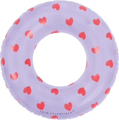 Produktbild von Swim Essentials Schwimmring - Lila - Sweet Hearts, Violett, Schwimmring, Muster, PVC, 3 Jahr(e), Junge/Mädchen