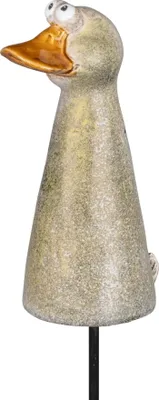 Produktbild von Gartenstecker Ente Gans Keramik Deko Garten Beet Stecker Figur Skulptur Objekt
