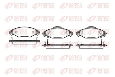 Produktbild von REMSA Bremsbeläge Satz Vorne Bremsklötze für TOYOTA Yaris Schrägheck (P1) 0978.02