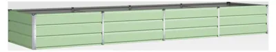 Produktbild von Pflanzkübel Pastellgrün 195 x 100 x 45 cm aus verzinktem Stahl für Außenbepflanzung
