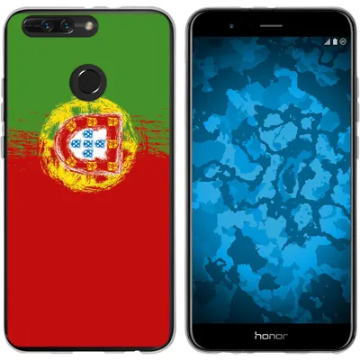 Produktbild von PhoneNatic Case kompatibel mit Huawei Honor 8 Pro Silikon-Hülle WM Portugal M8