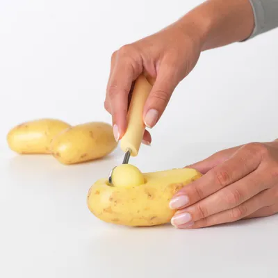 Zdjęcie produktu dla Brabantia Tasty+, Łyżka do lodów, Stal nierdzewna, Żółty, Oczko do wieszania, 1 szt., 173 mm