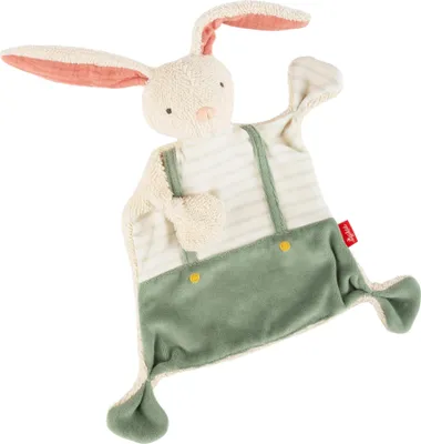 Produktbild von sigikid Schnuffeltuch Hase, Schmusetuch, Kuscheltuch, Kuscheltier, Baby, Baumwolle, Grün, 31045