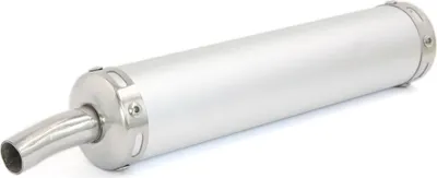 Produktbild von Universal Motorrad Schalldämpfer Endrohr - 280mm x 60mm in Silber Ton