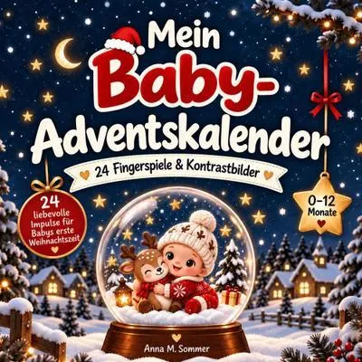 Produktbild von Adventskalender für Babys Mein Baby mit 24 Fingerspielen und 24 Kontrastbildern