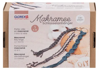Productafbeelding van Knutselset: Macramé sleutelhanger, GLOREX
