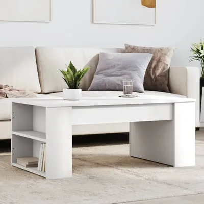Obrázok produktu pre Maison Exclusive - Konferenčný stolík Biely 102x55x42 cm Drevený materiál