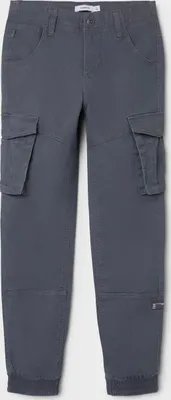 Produktbild von NAME IT Kinder Cargo Hose für Jungen Jogger Chino Pants Freizeithose Baumwolle Größe: 134