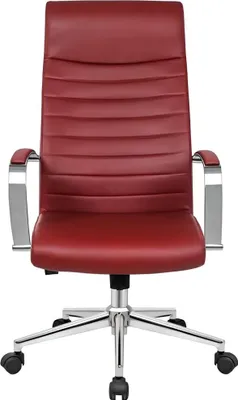Produktbild von Kunstlederstuhl Design Polstersessel Rot Stühle Esszimmerstuhl Bürostuhl