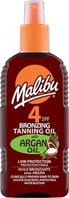 Immagine prodotto di Malibu Bronzing Oil con olio di argan SPF4 200ml