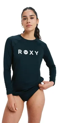 Immagine prodotto di Roxy Essentials - Maglia a maniche lunghe protettiva (rashguard) - Donna - Taglia XS - Nera.