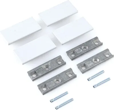 Produktbild von HAWA Regal C Abdeckkappen Set zu DoppeL - Laufschiene, Kunststoff grau
