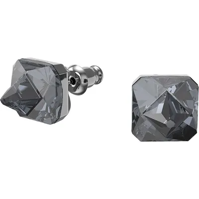 Produktbild von Swarovski Damen Ohrringe Ortyx Ohrstecker Pyramidenschliff, schwarz, Rutheniert 5613723
