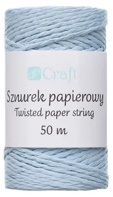 Obrázek produktu pro Sznurek Papierowy Skręcany Niebieski 50 m