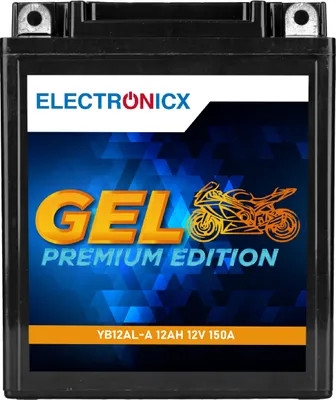 Produktbild von Electronicx Extreme Edition GEL Batterie 12Ah 12V ▶ Motorradbatterie Roller Quad - wartungsfrei auslaufsicher vibrationsfest
