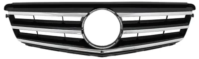 Obrázok produktu pre Predná mriežka pre Mercedes C W204 S204 sedan a kombi 2007–2014, lesklá čierna.