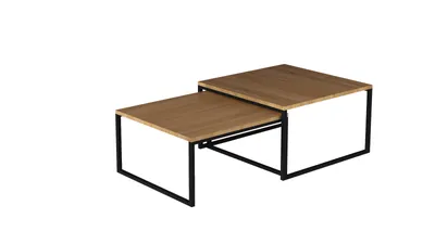 Obrázek produktu pro MOB, Sada 2 konferenčních stolků - Nivessa (ořech)