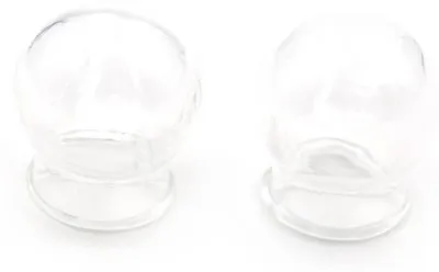 Produktbild von Vintageparts Hohlperlen zum Befüllen klares Glas rund 16 mm, 2 Stück