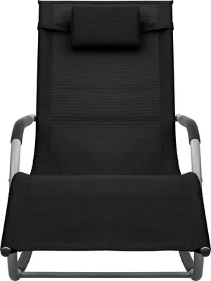 Obrázok produktu pre vidaXL Lehátko Textil Čierna a sivá