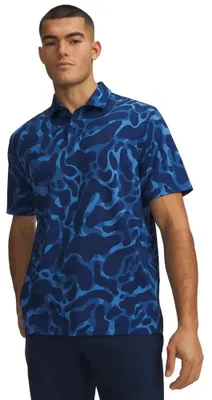 Produktbild von Under Armour Matchplay Printed Kurzarm-poloshirt Blau 2XL / Regular Mann Blau 2XL