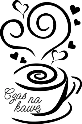 Produktbild von KÜCHENAUFKLEBER Kaffeetassenaufkleber Herz 100 x 50 cm G251