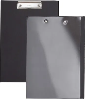 Produktbild von MAUL Klemmbrett A4 Hochformat Karton Folie schwarz