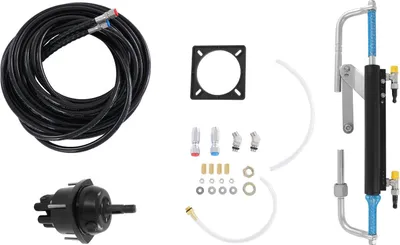 Produktbild von Hydraulisches Lenkungsset - Lenksystem für Außenbordmotor - 68 cm³ Lenkpumpe - Bis 90 PS - Mit Steuerpumpe - Für Boote - Schwarz