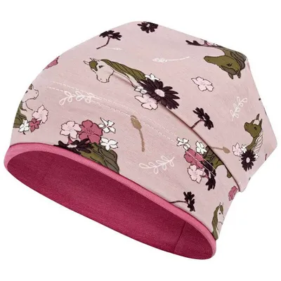 Produktbild von Mädchen Mütze Übergangsmütze Beanie Tiere, Gr. 46-48, Rosa-Altrosa