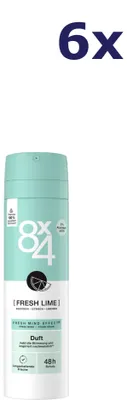 Produktbild von 6x 8x4 Deodorant Nr. 7 Fresh Lime 150 ml