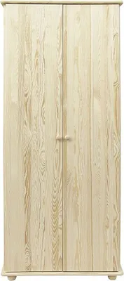 Produktbild von Massivholz-Kleiderschrank Kiefer Natur 195x84x59 cm